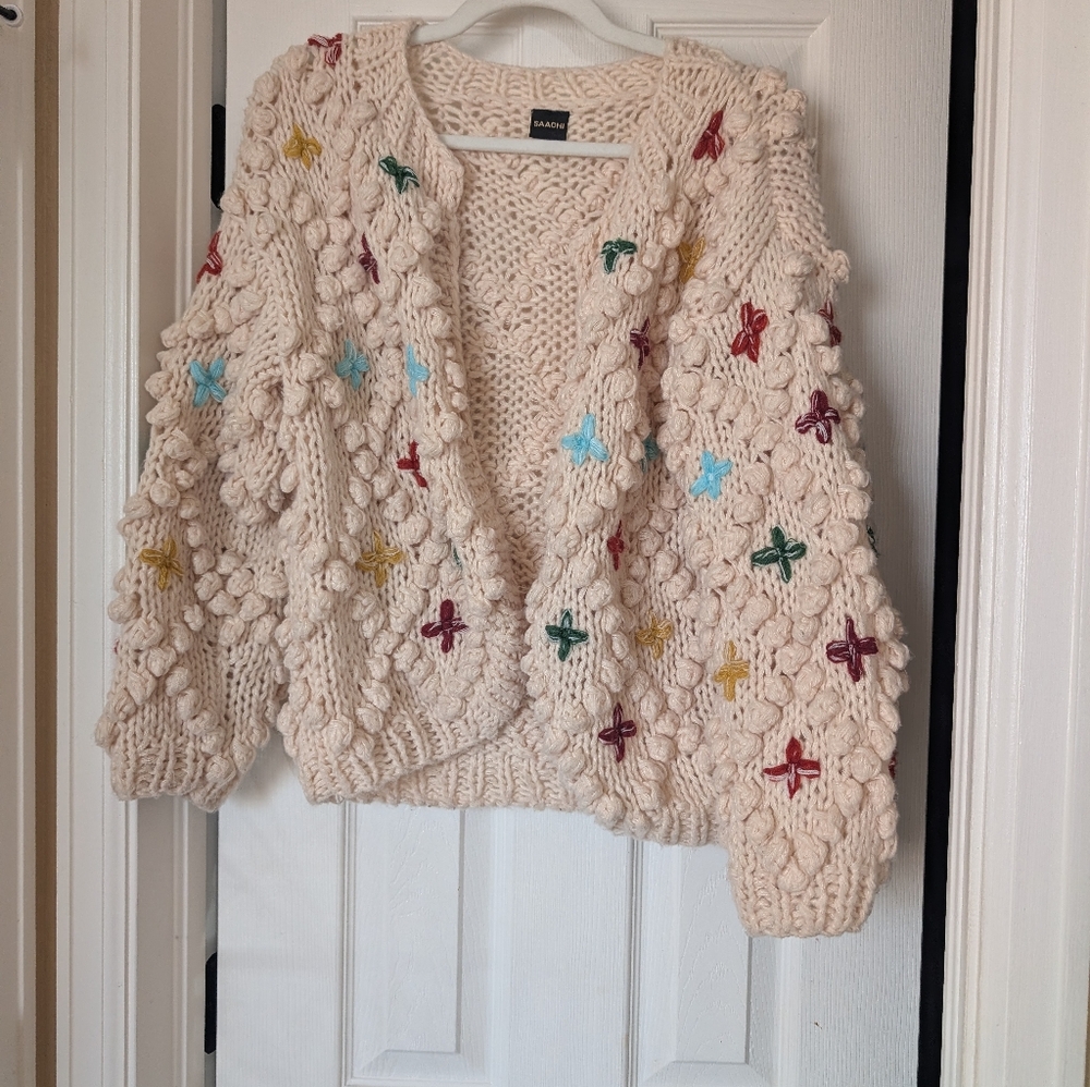 Saachi Bubble Knit Cardigan - Picture 2 of 5